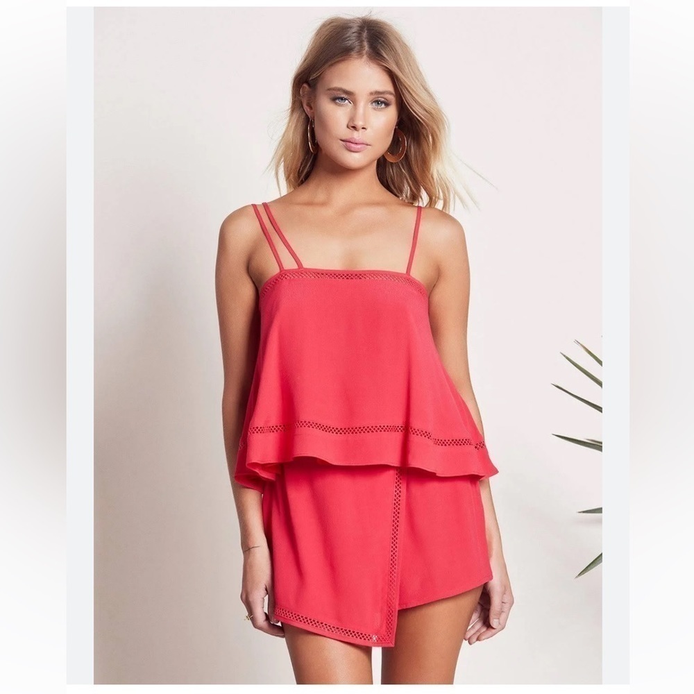 Lovers + Friends STARGAZER SKORT SET RED SIZE SMALL